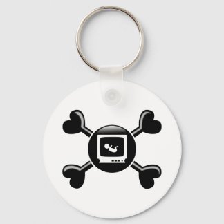 Crossbones Sonograms Keychain