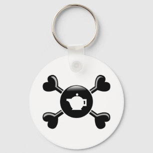 Crossbones Tea Keychain