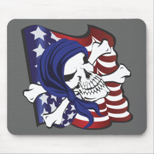 Crossbones USA Mouse Pad