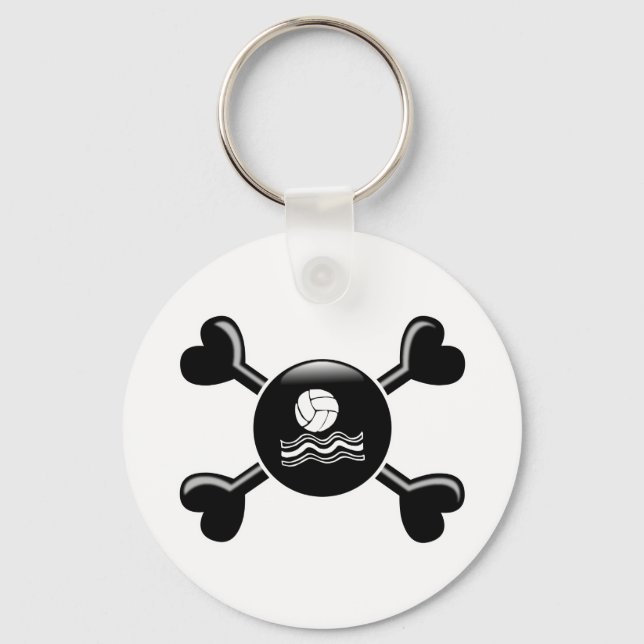 Crossbones Water Polo Keychain (Front)