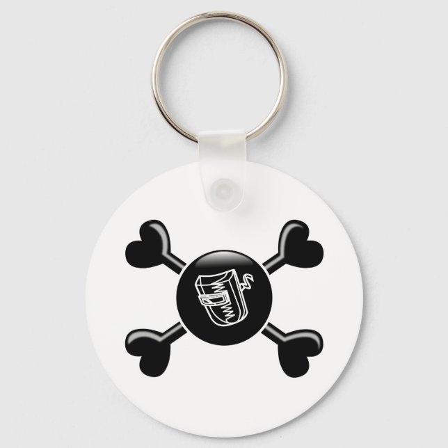 Crossbones Welding Keychain (Front)