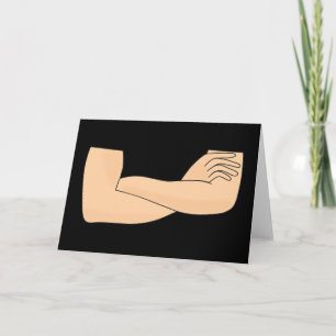 Crossed arms card