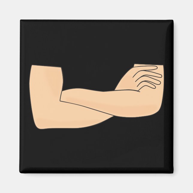 Crossed arms magnet (Front)