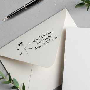 Crossed Arrows & Axe Personalized Self-inking Stamp
