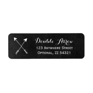 Crossed Arrows On Rustic Chalkboard Boho Chalk