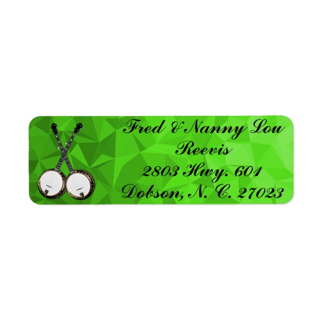 CROSSED BANJOS LABEL (Front)
