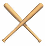 Crossed Baseball Bats Standing Photo Sculpture<br><div class="desc">Crossed Baseball bats on white background. You can change the background with the editing tool and customize the product the way you want it! You can also add some custom text!</div>