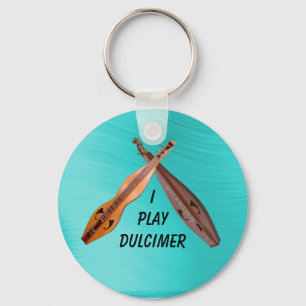 CROSSED DULCIMER-KEYCHAIN KEYCHAIN