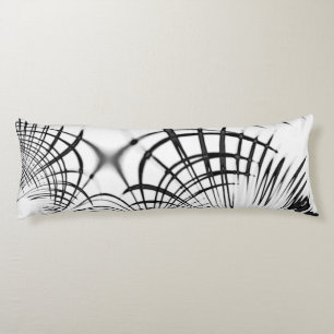 Crossed grey lines remind us of drawings of claw body pillow