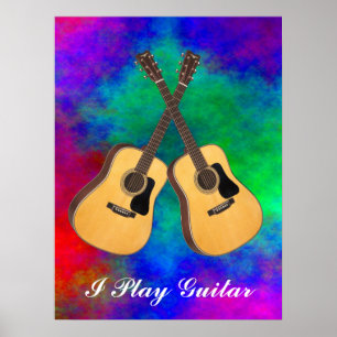 CROSSED GUITARS-POSTERS POSTER
