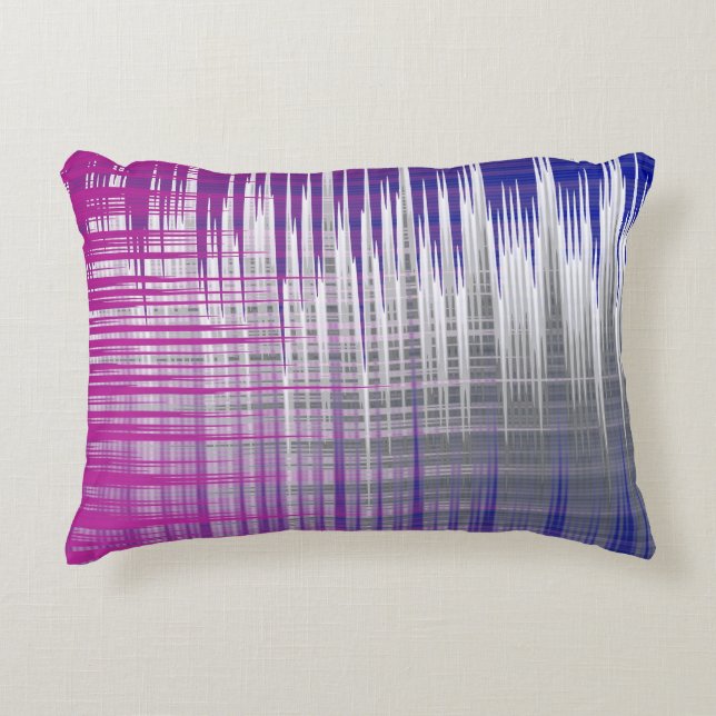 crossed lines accent pillow (Front)