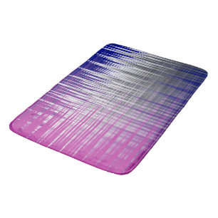 crossed lines bath mat