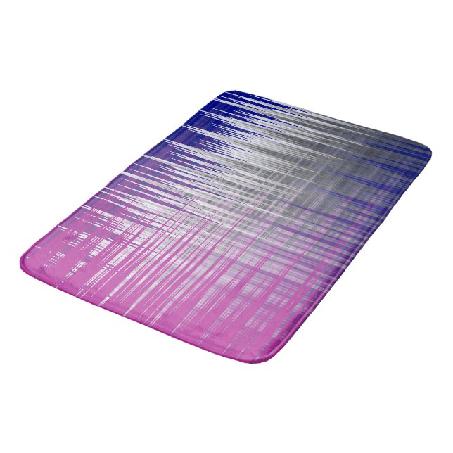 crossed lines bath mat (Angled)