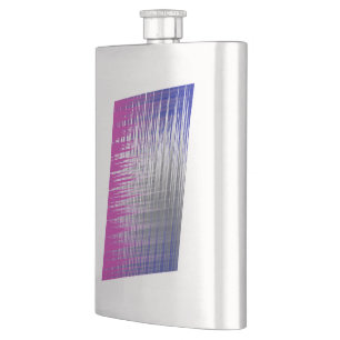 crossed lines hip flask