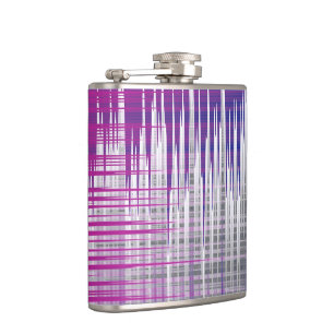crossed lines hip flask