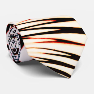 Crossed lines of varied colours in light backgroun tie