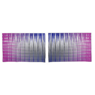 crossed lines pillowcase