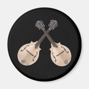 CROSSED  MANDOLINS- MAGNET