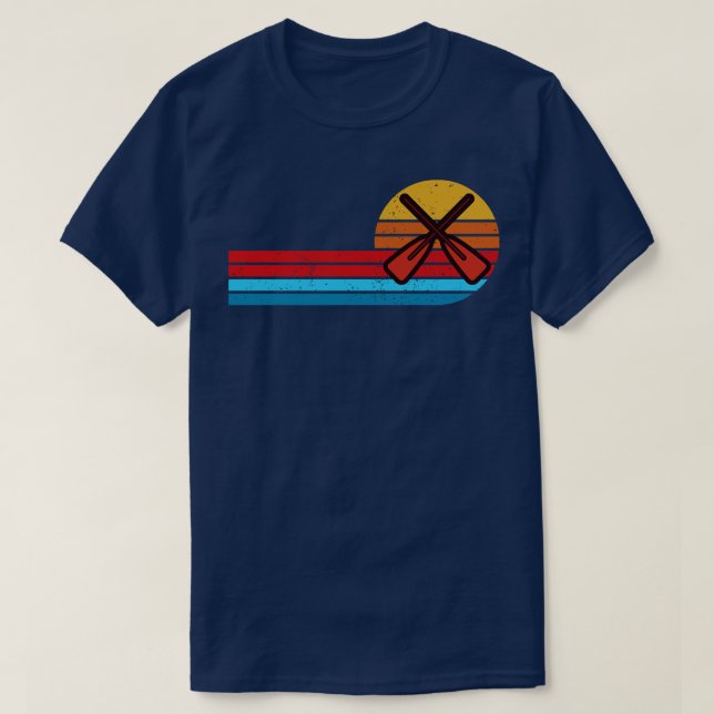 crossed oars vintage retro T-Shirt (Design Front)