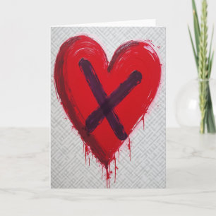 Crossed Out Love Card