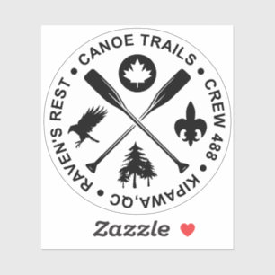 Crossed Paddles 2024 Sticker