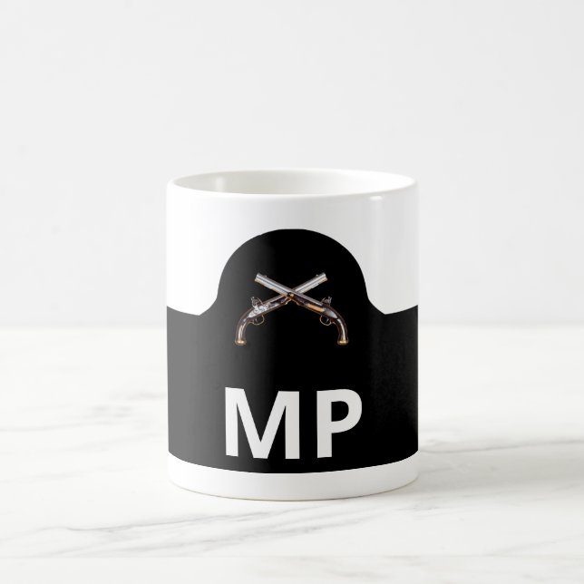Crossed Pistols Military Police Brassard Coffee Mug (Center)