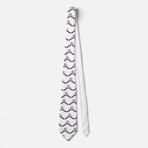 Crossed rifles crosshairs tie