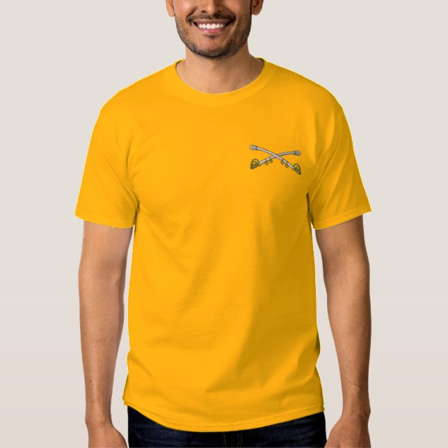 Crossed Sabres Embroidered T-Shirt (Front)