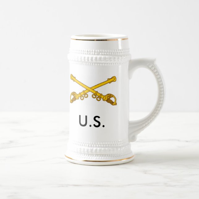 crossed sabres, U.S. Beer Stein (Right)