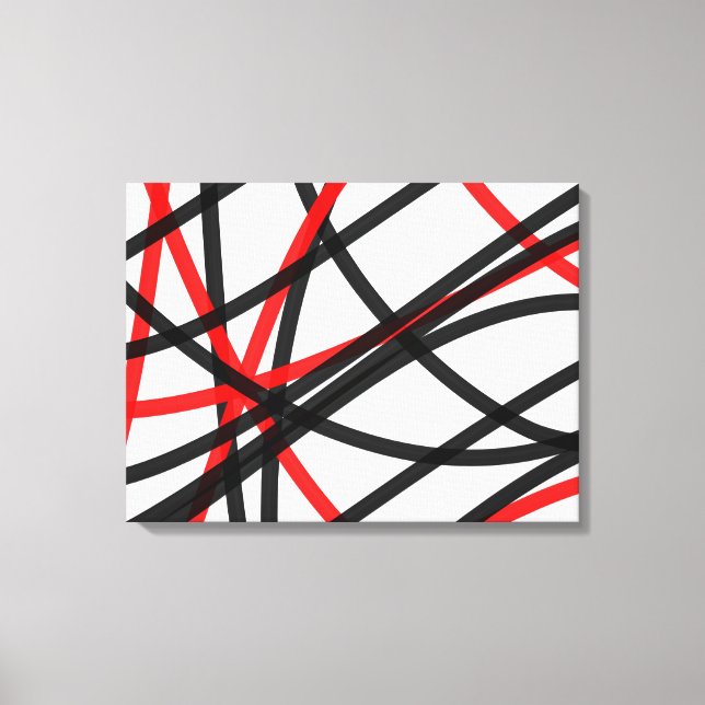 Crossed The Line Canvas Print (Front)