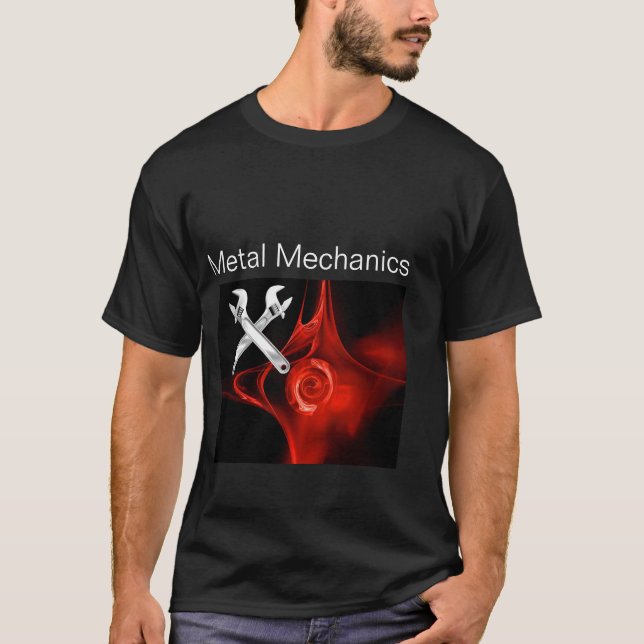 CROSSED WRENCHES METAL MECHANICS,PLUMBERS T-Shirt (Front)