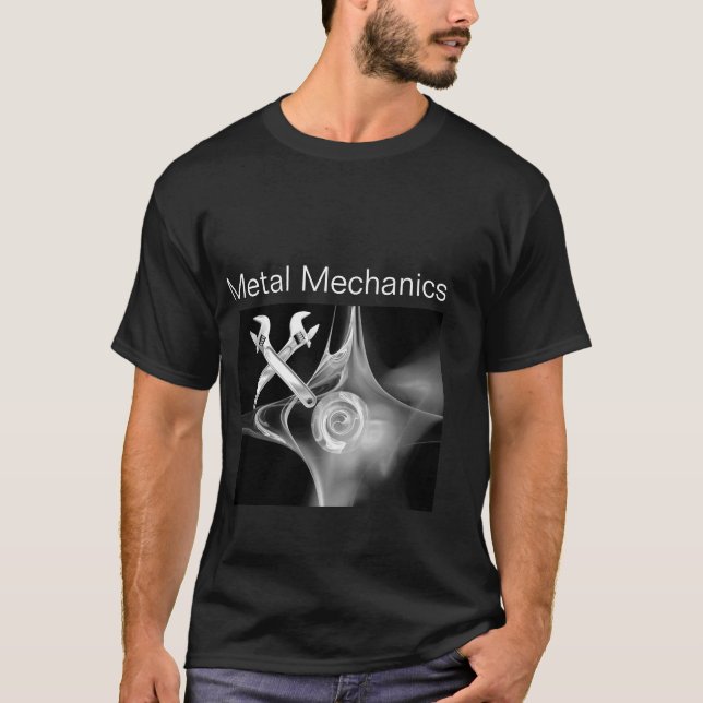 CROSSED WRENCHES METAL MECHANICS,PLUMBERS T-Shirt (Front)