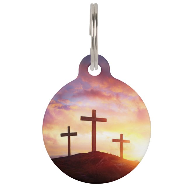 Crosses pet tag (Front)