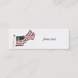Crosses Within Old Glory - Memorial Day Mini Business Card