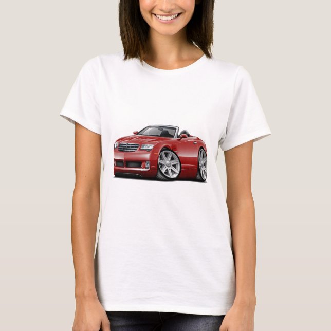 Crossfire Maroon Convertible T-Shirt (Front)