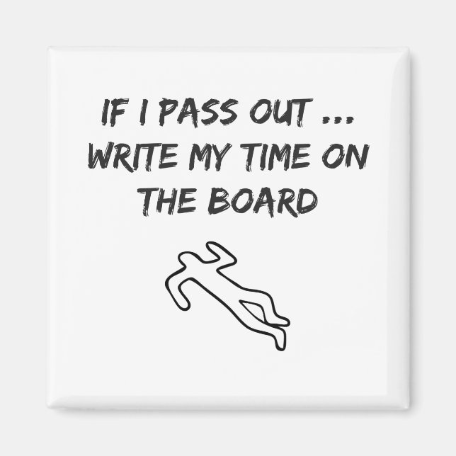 Crossfit-Inspired Novelty Fun Magnet (Front)