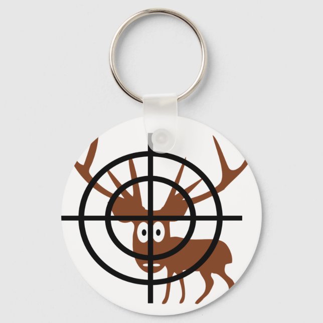 Crosshair Deer Keychain (Front)