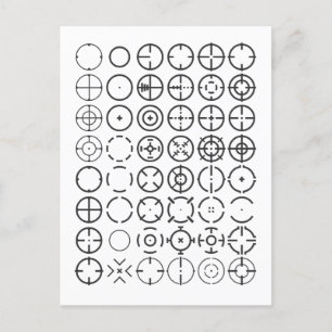 ⌖ Crosshair Reticles Postcard
