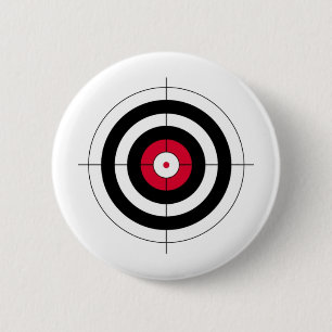 Crosshairs BullsEYE Target 2 Inch Round Button
