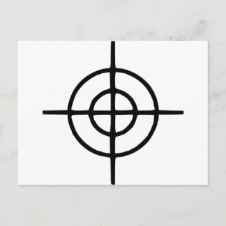 Crosshairs - Gun Postcard