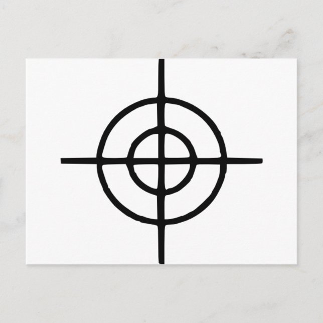 Crosshairs - Gun Postcard (Front)