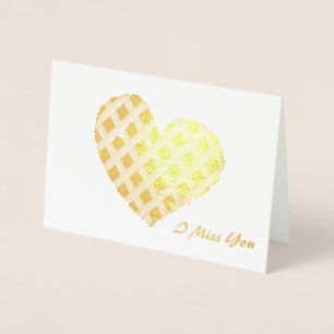 Crosshatch Heart Foil Card