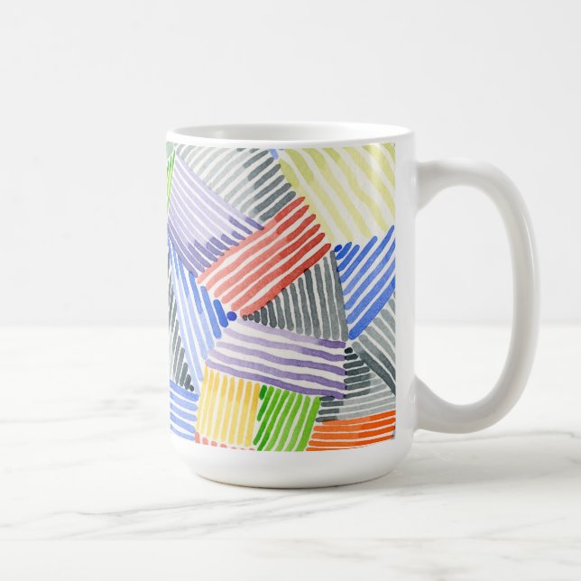 Crosshatch Quilt I Coffee Mug (Right)