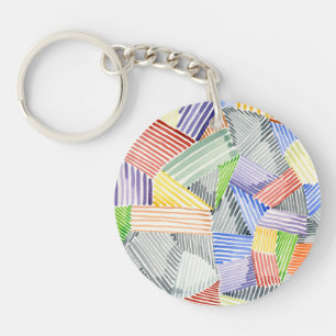 Crosshatch Quilt I Keychain