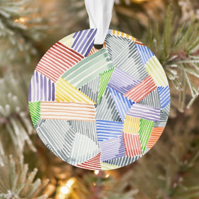 Crosshatch Quilt I Ornament (Tree)