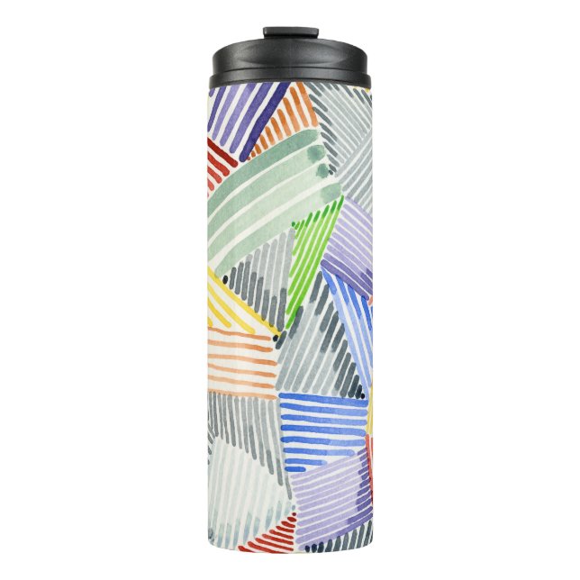 Crosshatch Quilt I Thermal Tumbler (Front)
