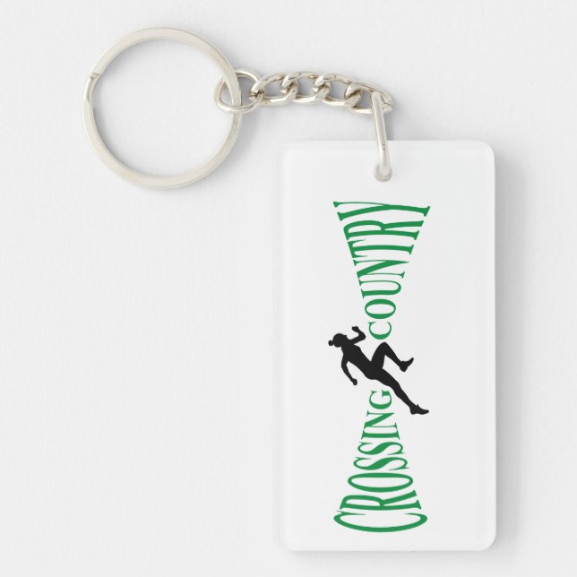 Crossing country keychain (Front)
