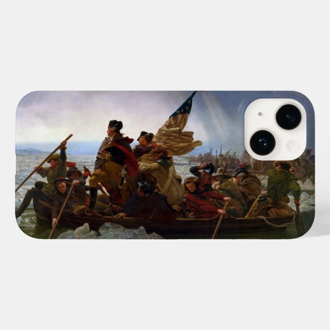 Crossing Delaware 1776: General George Washington Case-Mate iPhone Case (Back (Horizontal))