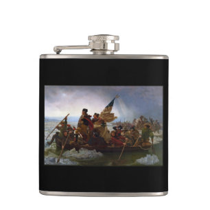 Crossing Delaware 1776: General George Washington Hip Flask