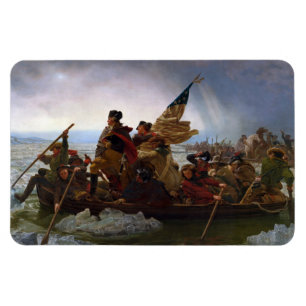 Crossing Delaware 1776: General George Washington Magnet